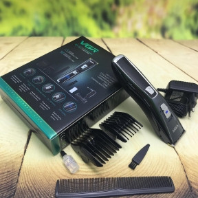 Профессиональная машинка для стрижки волос VGRNavigator V-027 (2 режима работы, LED индикатор, 2 двусторонние