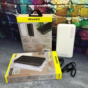 Портативный аккумулятор Power bank Awei P28K 10000mAh 2 USB