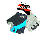 Перчатки STG мод.806 с защитной гелевой прокладкой, на липучке, L,бело-черные