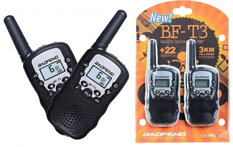 Рация Baofeng BF-T3 (радиостанция портативная) комплект 2 шт. - фото 1 - id-p179624922
