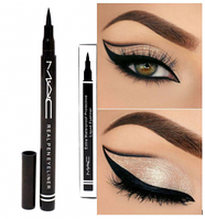 Ликвидация Черная подводка - фломастер MAC New Waterproof Protective Liquid Eyeliner, 2g Черный