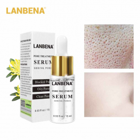 SOS Лечебная эссенция для сужения пор (от черных точек) Lanbena Serum Pore Treatment, 15 ml - фото 1 - id-p179623413