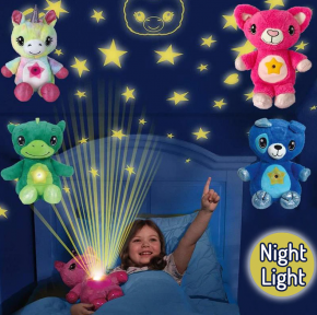 Мягкая игрушка-ночник-проектор STAR BELLY (копия) Зеленый Дракоша