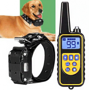 Электроошейник (до 67 см) 800м. для собак дрессировочный Rechargeable and Waterproof IP67 - фото 1 - id-p179626504