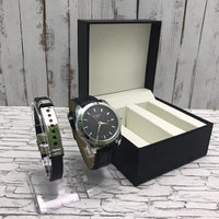 Подарочный набор 2 в 1 мужские кварцевые часы и браслет Модель 4
