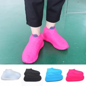 Бахилы (чехлы на обувь) от дождя  и песка многоразовые силиконовые Waterproof Silicone Shoe. Суперпрочные, фото 1