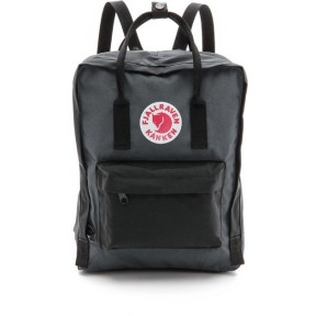 Классический рюкзак Fjallraven Kanken Черный с серым - фото 1 - id-p179627266