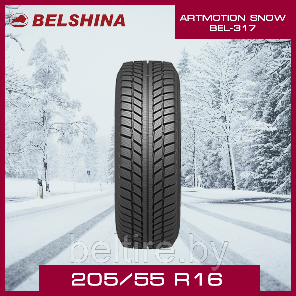 Шины зимние Белшина 205/55 R16 ARTMOTION SNOW BEL-317 - фото 1 - id-p188072447