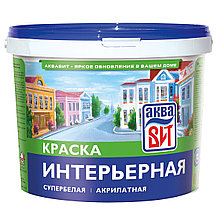 Краска ВАК-14 интерьерная супербелая , АкваВИТ 6кг (ведро) ОКРБ 20.30.11