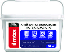 Клей для стеклообоев  'ilmax ready nordfix' 10 кг. ООО 'Илмакс' ОКРБ 20.52.10.800