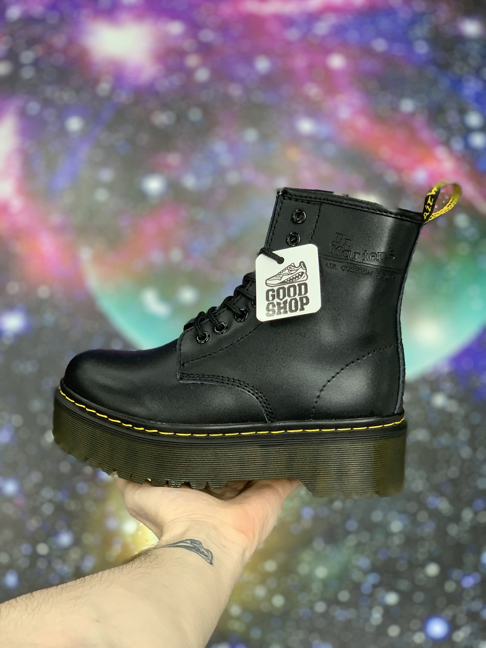 Ботинки Z Dr. Martens Retro Jadon Black Smooth