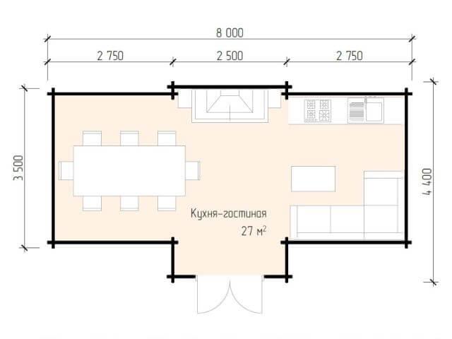 Застеклённая деревянная беседка 8×4.4м БД-06 - фото 2 - id-p115820394