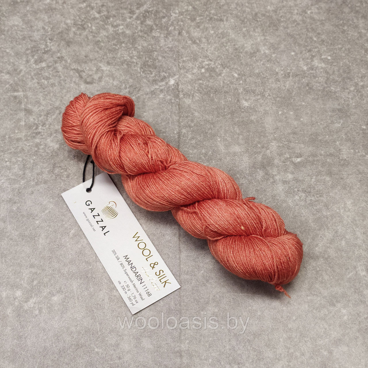Пряжа Gazzal Wool & Silk (цвет 11168) - фото 1 - id-p190200283