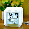 Часы хамелеон с термометром будильник ночник, будильник на батарейках, фото 4