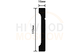 Плинтус напольный HIWOOD B110V1L 110 × 16 × 2000 мм, фото 2