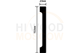 Плинтус напольный HIWOOD B150V1 150 × 20 × 2000 мм, фото 2