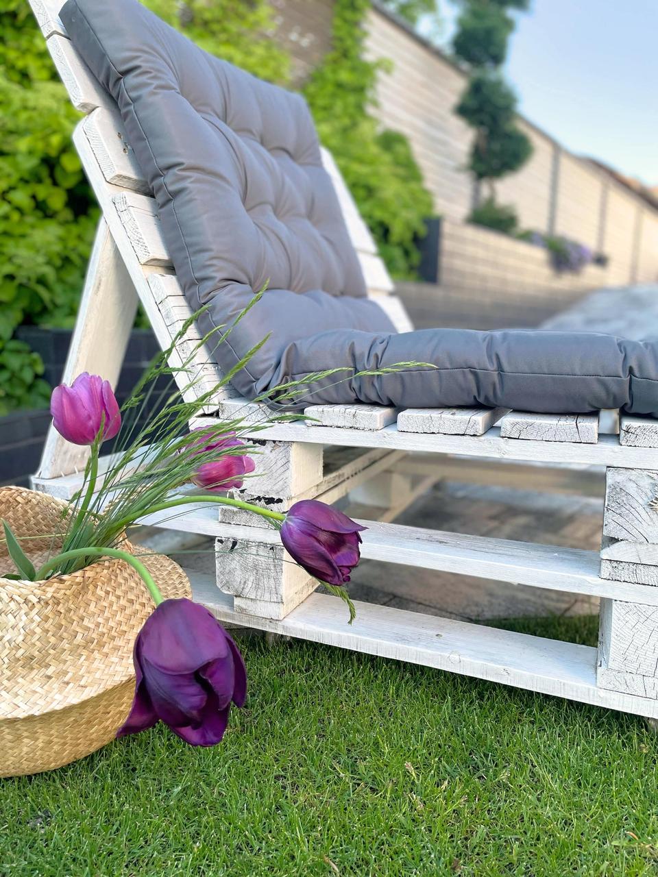 Подушка на сиденье для садовой мебели Чериот 60 х 60 Серый - фото 9 - id-p152579696