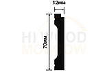 Плинтус напольный HIWOOD B70V3 70 × 12 × 2000 мм, фото 2