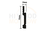 Плинтус напольный HIWOOD B75V1L 75 × 12 × 2000 мм, фото 2