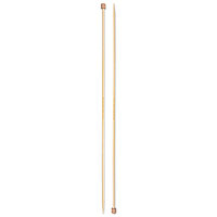 Спицы для вязания прямые бамбук 5 мм /25 см Art Uzor