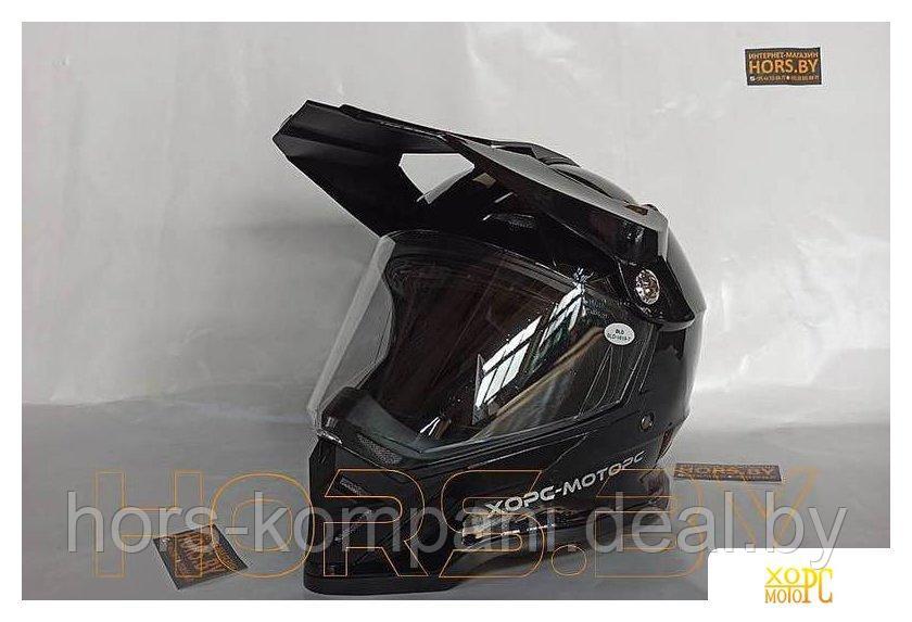 Мотошлемы Хорс-Моторс Шлем (черный глянцевый, L) BLD-819-7 - фото 2 - id-p174940369