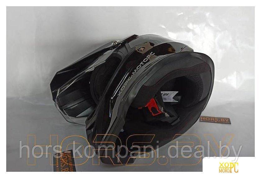 Мотошлемы Хорс-Моторс Шлем (черный глянцевый, L) BLD-819-7 - фото 3 - id-p174940369