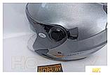 Мотошлемы Хорс-Моторс Шлем (серебро, L) BLD-708, фото 4