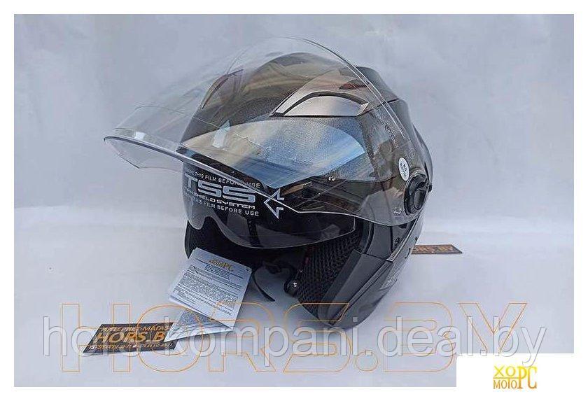 Мотошлемы Хорс-Моторс Шлем (серый, M) BLD-708 - фото 4 - id-p174940362