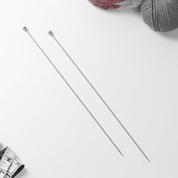 Спицы для вязания прямые,тефлон 3 мм /35 см Art Uzor