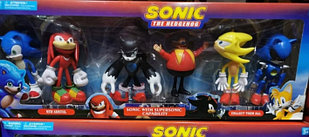 Набор фигурок героев из м/ф "Соник" (Sonic), 6 героев