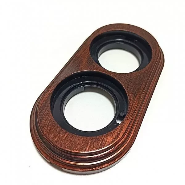 Рамка 2-ая Bironi, пластик, цвет медный