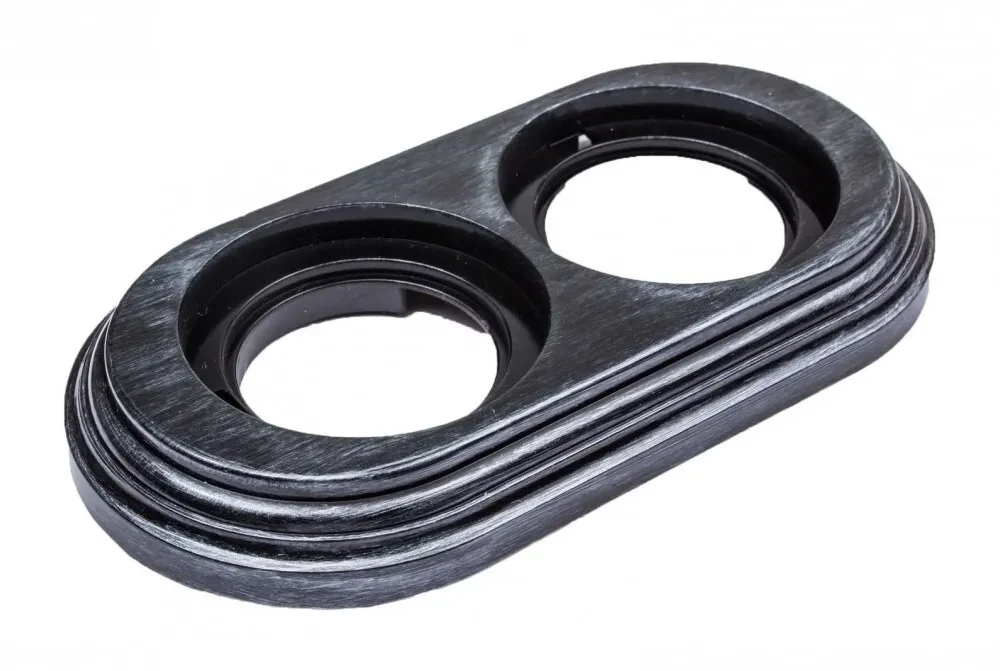 Рамка 2-ая Bironi, пластик, цвет серебряный