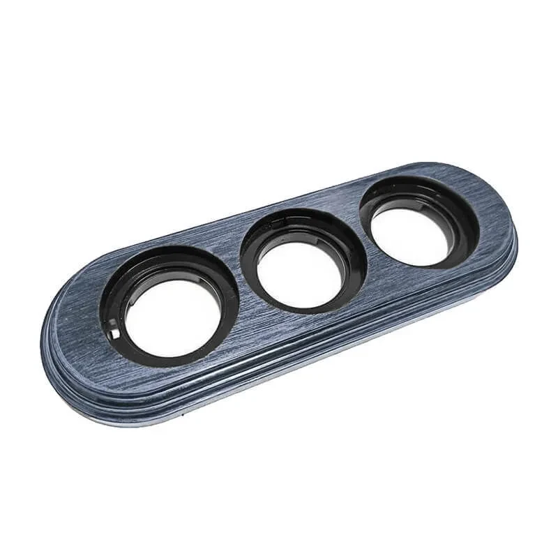 Рамка 3-ая Bironi, пластик, цвет серебряный