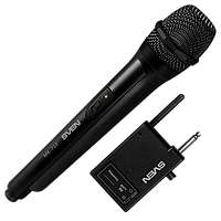 Микрофон беспроводной + кабель SVEN MK-710, черный (VHF диапазон)