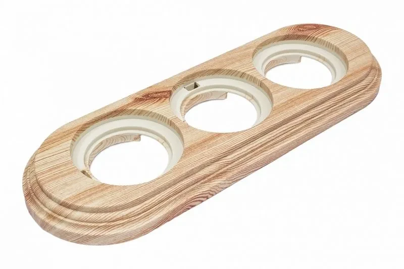 Рамка 3-ая Bironi, пластик, цвет сосна