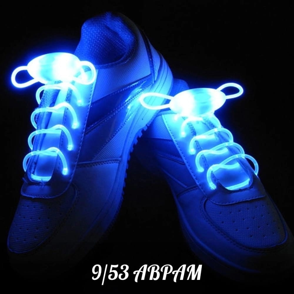 Светащиеся шнурки для обуви LED на батарейках, 1 пара (2 шт); длина по 80 см, фото 1