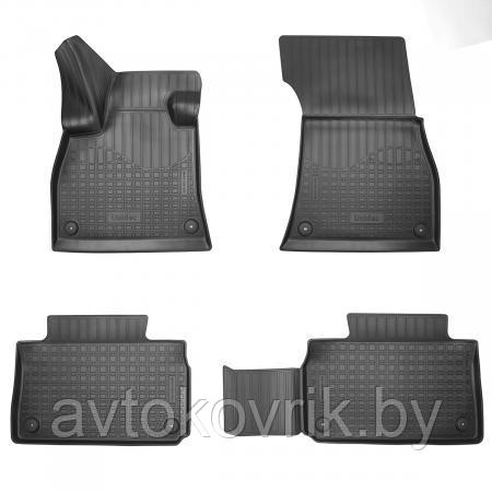 Ковры для Audi e-tron I в салон полиуретановые глубокие черные серые бежевые - фото 1 - id-p190218657