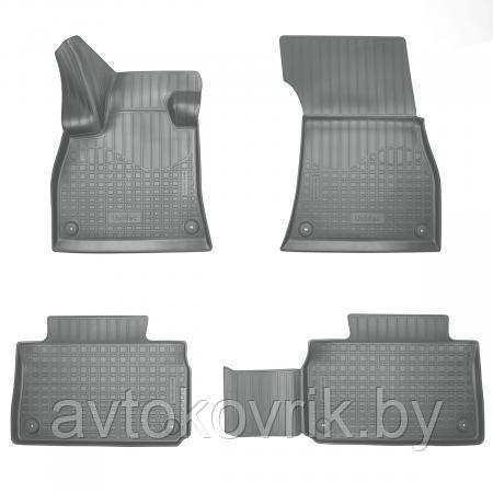 Ковры для Audi e-tron I в салон полиуретановые глубокие черные серые бежевые - фото 2 - id-p190218657