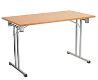 Стол складной офисный серии FT180 на металлической основе серебро 1780*680*730,. столы FT180 Silver/
