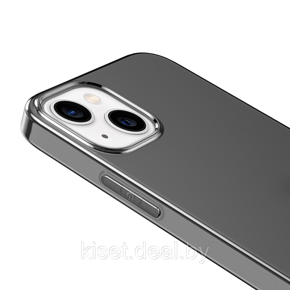 Силиконовый чехол Hoco для iPhone 14 Plus серый - фото 2 - id-p190219643