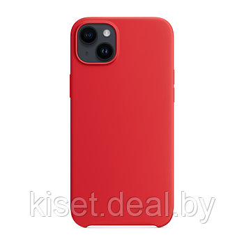 Бампер KST Silicone Case для iPhone 14 Plus красный без лого
