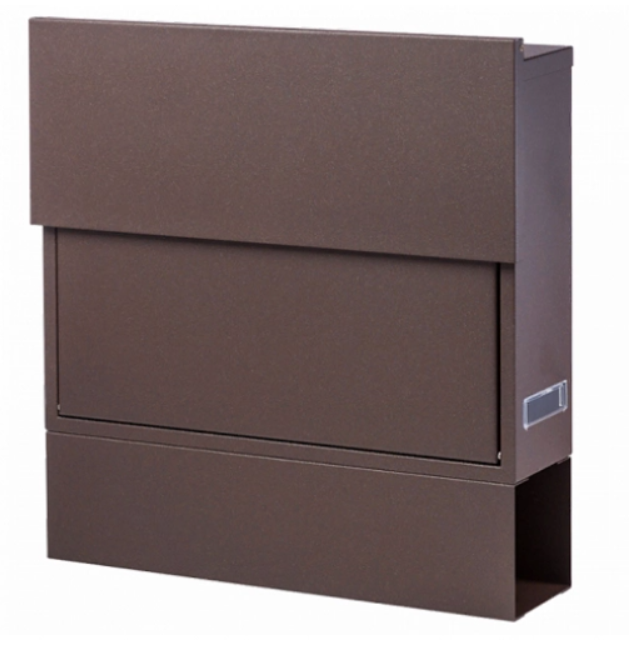 Ящик почтовый для дома и офиса. Цвет коричневый