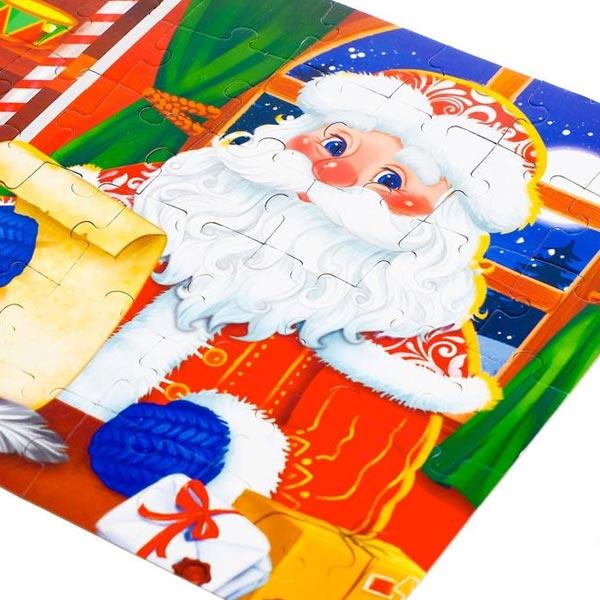 Пазлы в металлической коробке Puzzle Time Домик Дедушки Мороза - фото 3 - id-p190226174