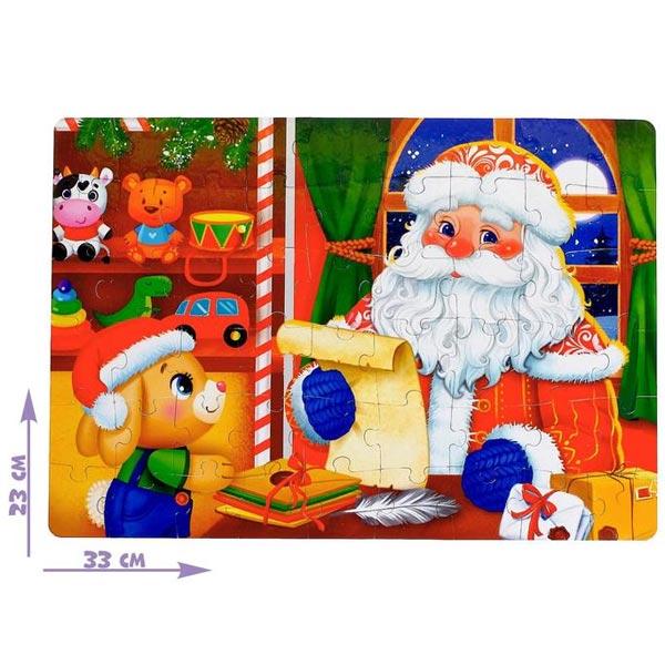 Пазлы в металлической коробке Puzzle Time Домик Дедушки Мороза - фото 4 - id-p190226174