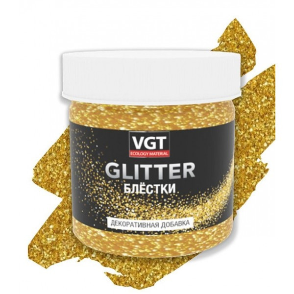 VGT PET GLITTER Блёстки Золото 0,05кг