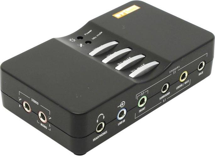 Звуковая карта STLab USB Sound BOX (USB2.0)Analog 2In/7.1OutDigital In ...