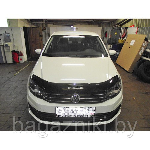 Дефлектор капота VT-52 VW Polo 6 с 2020