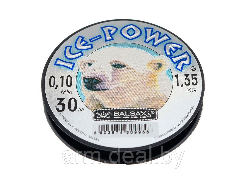 Леска зимняя Ice Power 0.10 мм. 1.35 кг, 30м - фото 1 - id-p86938745