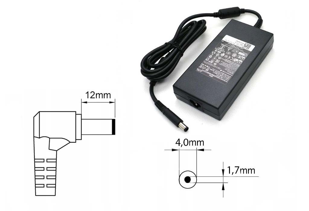 Зарядка (блок питания) для ноутбука Dell Vostro 5460, 19.5V 3.34A 65W, штекер 4.0x1.7 мм