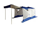 Всесезонная палатка Призма Шелтерс Big Twin (1-сл) 430*215 (бело-синий), фото 2